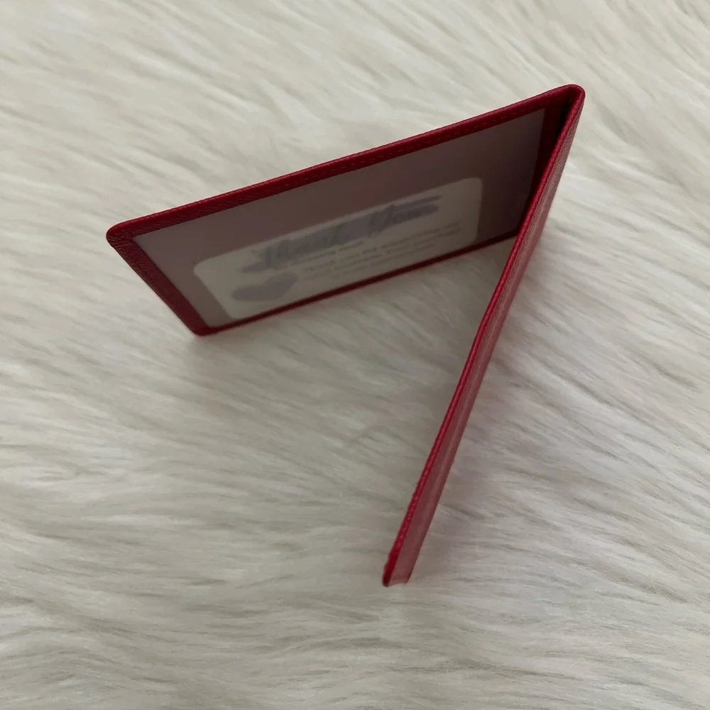 LOUIS VUITTON - RED SAFFIANO LEATHER BUSINESS CARDHOLDER WALLET